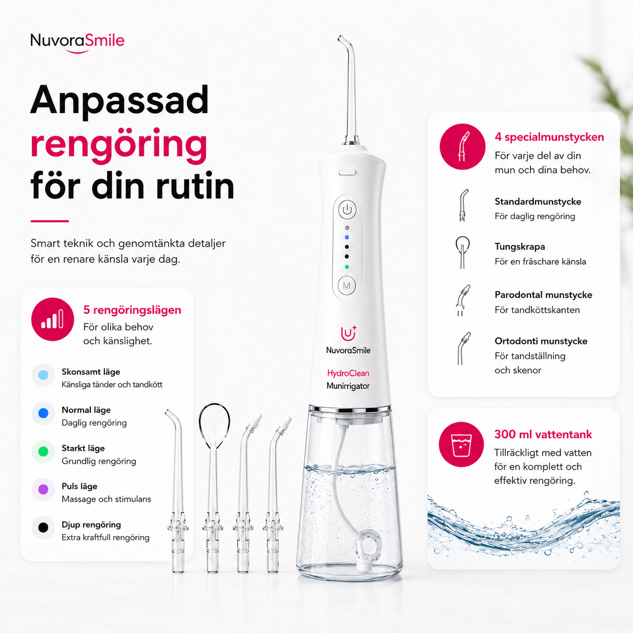 NuvoraSmile HydroClean Munirrigator